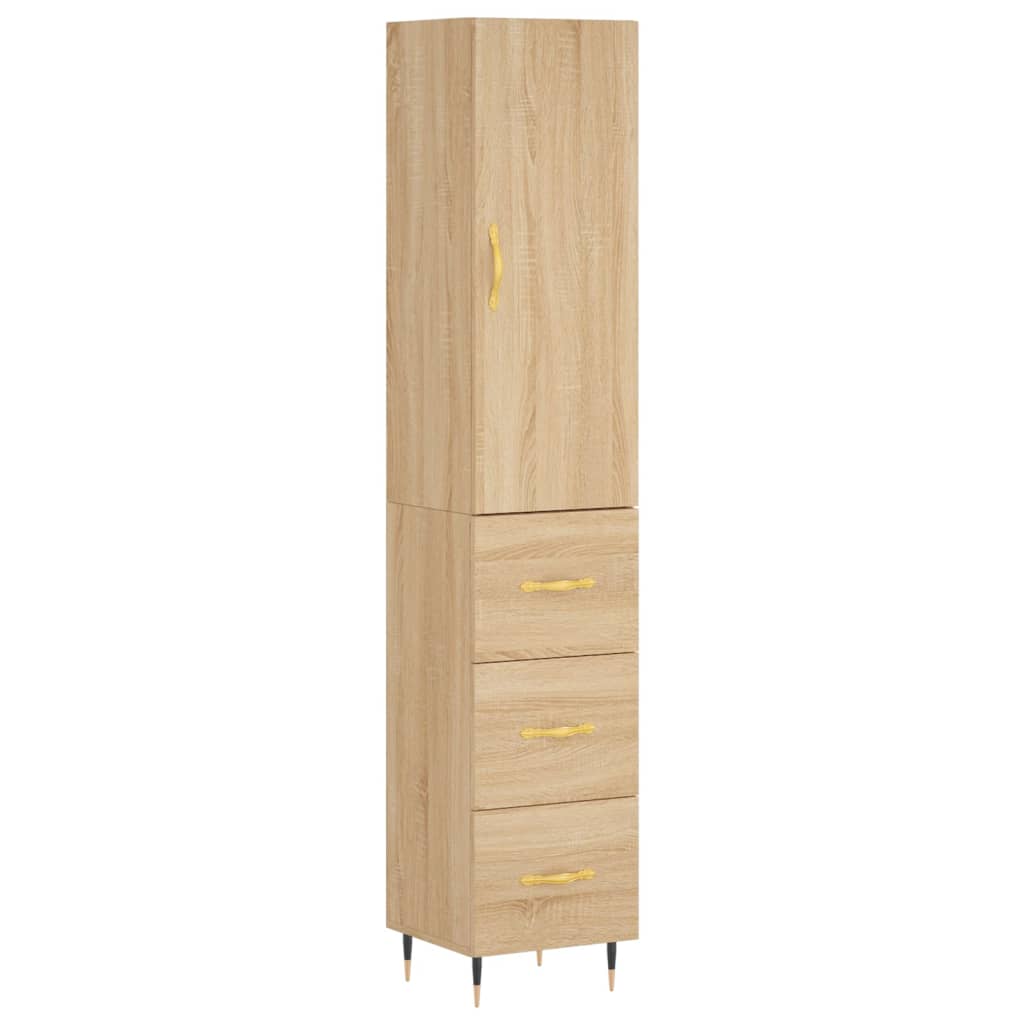 Credenza Rovere Sonoma 34,5x34x180 cm in Legno Multistrato 3198836