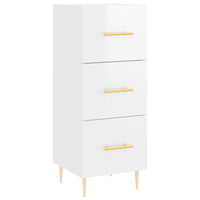 Credenza 34,5x34x180 cm in Legno Multistrato Bianco Lucido 3198843