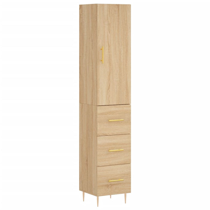 Credenza Rovere Sonoma 34,5x34x180 cm in Legno Multistrato 3198844