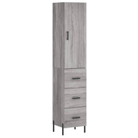 Credenza Grigio Sonoma 34,5x34x180 cm in Legno Multistrato 3198863