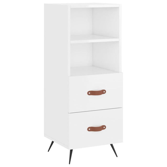 Credenza 34,5x34x180 cm in Legno Multistrato Bianco Lucido 3198891