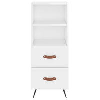 Credenza 34,5x34x180 cm in Legno Multistrato Bianco Lucido 3198891