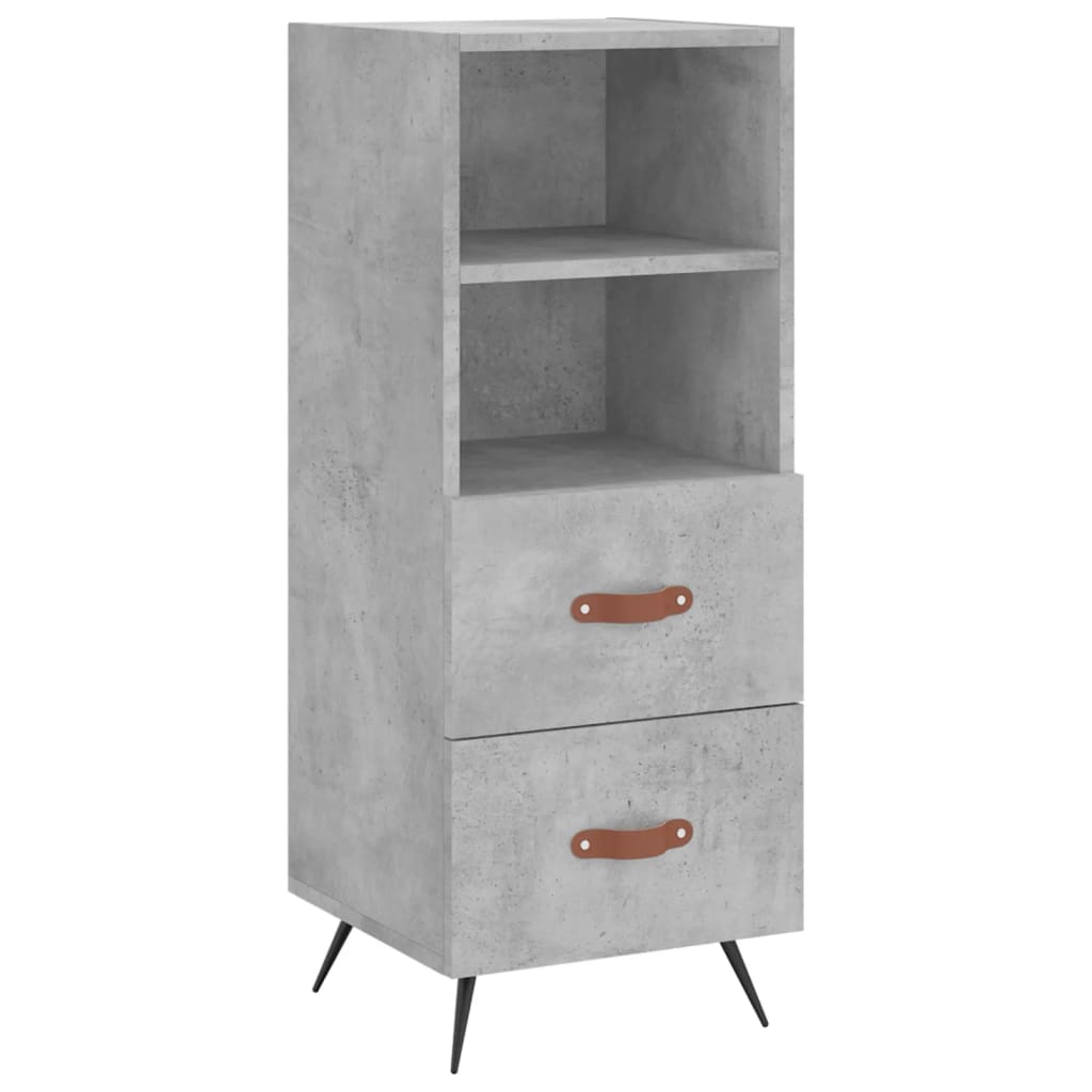 Credenza Grigio Cemento 34,5x34x180 cm in Legno Multistrato 3198893