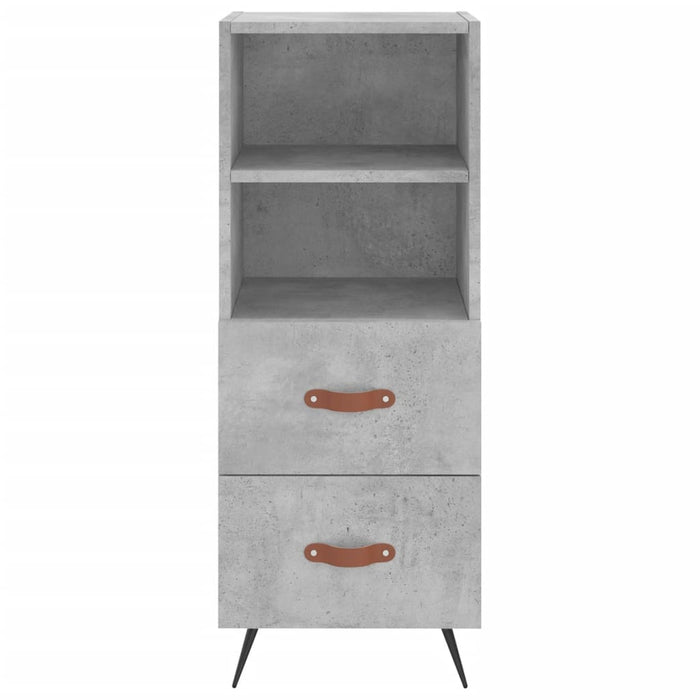 Credenza Grigio Cemento 34,5x34x180 cm in Legno Multistrato 3198893