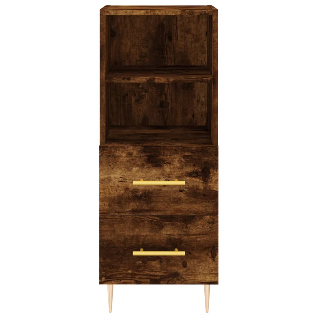 Credenza Rovere Fumo 34,5x34x180 cm in Legno Multistrato 3198910