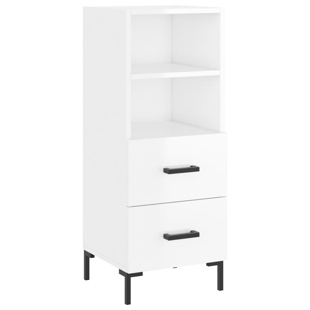 Credenza 34,5x34x180 cm in Legno Multistrato Bianco Lucido 3198915