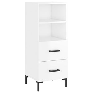 Credenza 34,5x34x180 cm in Legno Multistrato Bianco Lucido 3198915