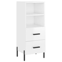 Credenza 34,5x34x180 cm in Legno Multistrato Bianco Lucido 3198923