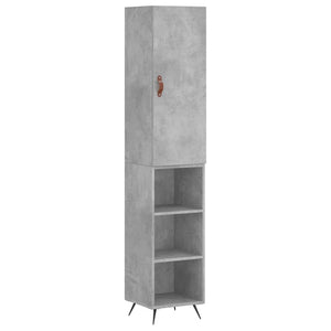 Credenza Grigio Cemento 34,5x34x180 cm in Legno Multistrato 3198957