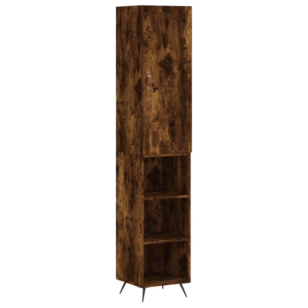 Credenza Rovere Fumo 34,5x34x180 cm in Legno Multistrato 3198958