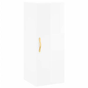 Credenza 34,5x34x180 cm in Legno Multistrato Bianco Lucido 3198963