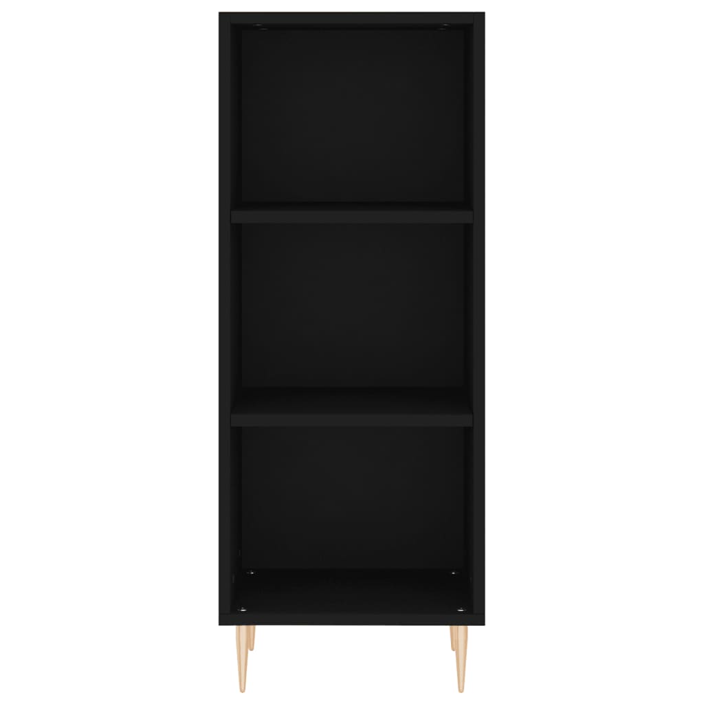 Credenza Nera 34,5x34x180 cm in Legno Multistrato 3198970