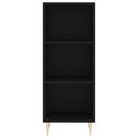 Credenza Nera 34,5x34x180 cm in Legno Multistrato 3198970