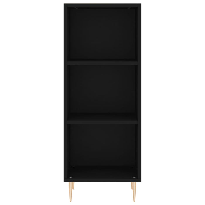 Credenza Nera 34,5x34x180 cm in Legno Multistrato 3198970