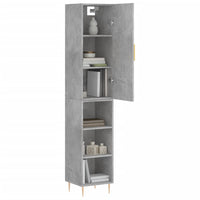 Credenza Grigio Cemento 34,5x34x180 cm in Legno Multistrato 3198973