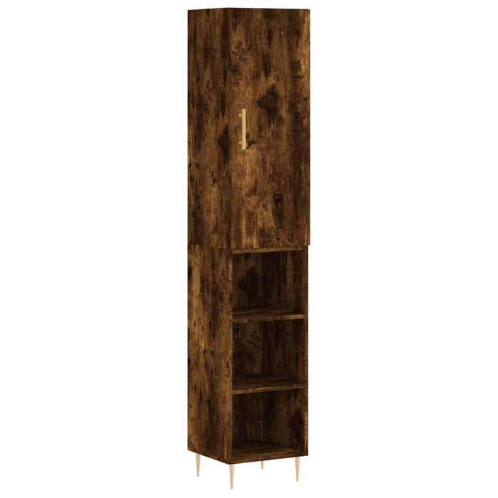 Credenza Rovere Fumo 34,5x34x180 cm in Legno Multistrato 3198974