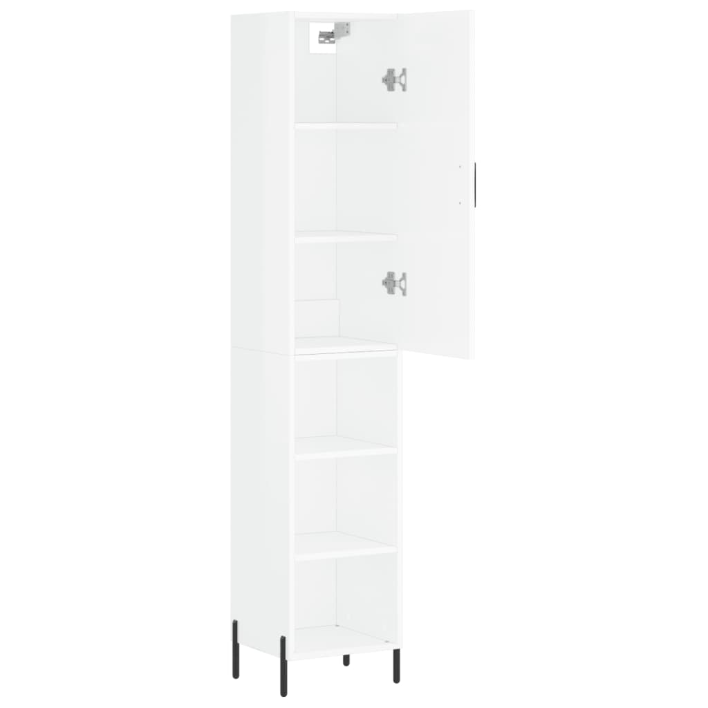 Credenza 34,5x34x180 cm in Legno Multistrato Bianco Lucido 3198987