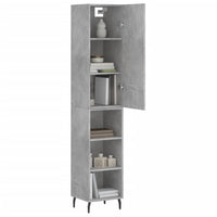 Credenza Grigio Cemento 34,5x34x180 cm in Legno Multistratocod mxl 102149