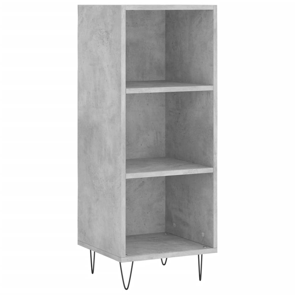 Credenza Grigio Cemento 34,5x34x180 cm in Legno Multistrato 3199013