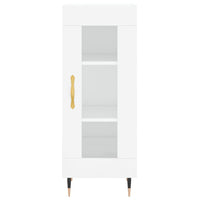 Credenza 34,5x34x180 cm in Legno Multistrato Bianco Lucido 3199027