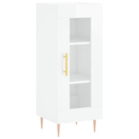 Credenza 34,5x34x180 cm in Legno Multistrato Bianco Lucido 3199035