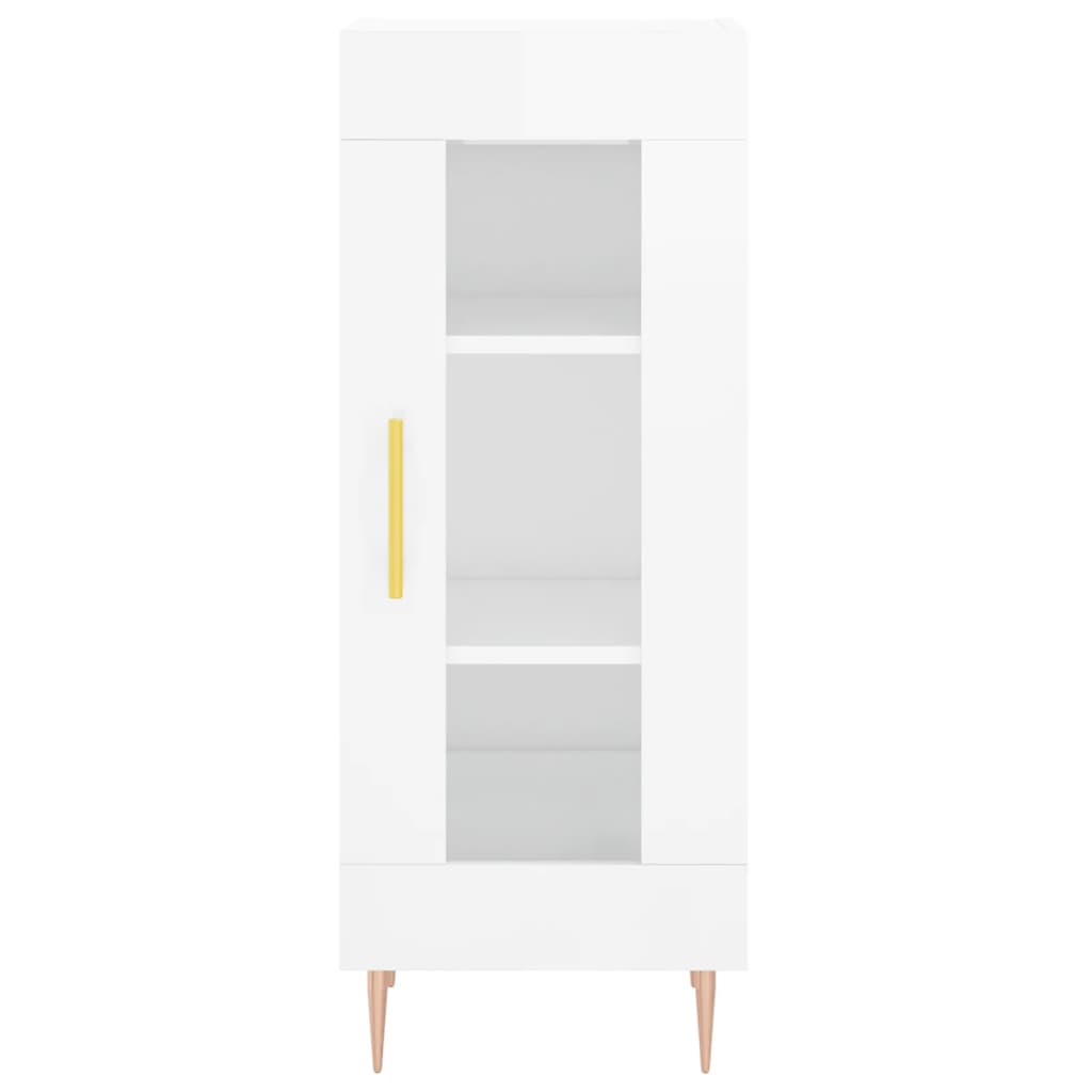 Credenza 34,5x34x180 cm in Legno Multistrato Bianco Lucido 3199035