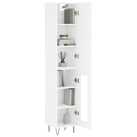 Credenza 34,5x34x180 cm in Legno Multistrato Bianco Lucido 3199075