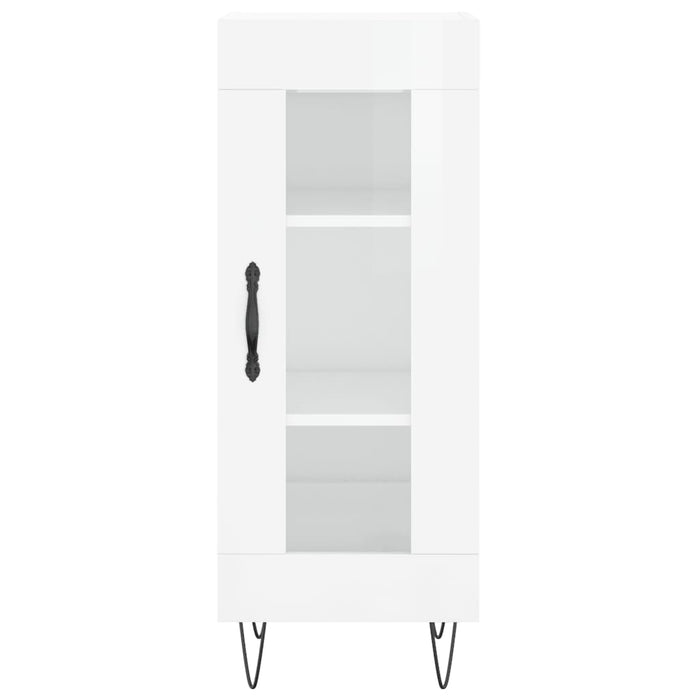 Credenza 34,5x34x180 cm in Legno Multistrato Bianco Lucido 3199075