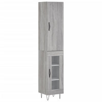 Credenza Grigio Sonoma 34,5x34x180 cm in Legno Multistratocod mxl 131436