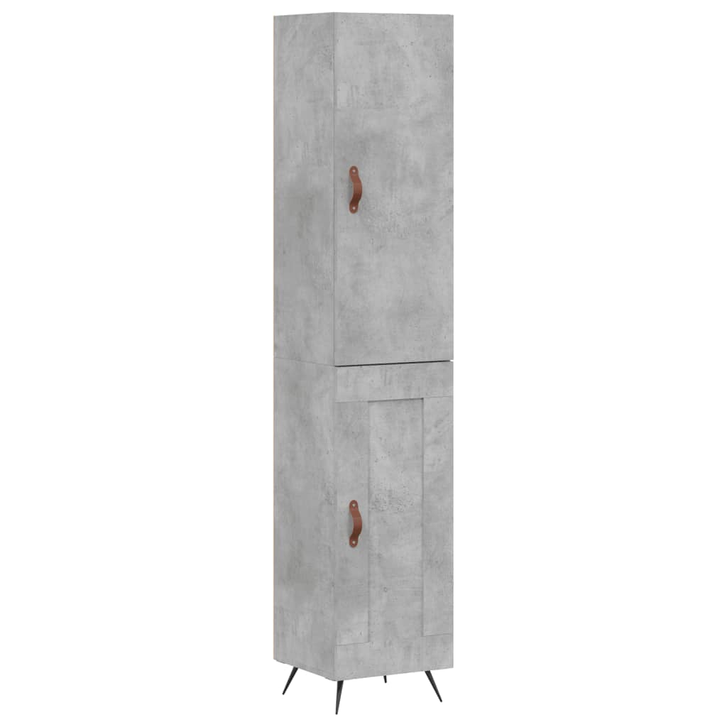 Credenza Grigio Cemento 34,5x34x180 cm in Legno Multistrato 3199085