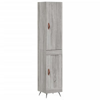 Credenza Grigio Sonoma 34,5x34x180 cm in Legno Multistrato 3199087