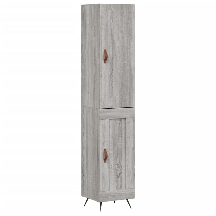 Credenza Grigio Sonoma 34,5x34x180 cm in Legno Multistrato 3199087