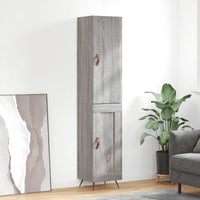 Credenza Grigio Sonoma 34,5x34x180 cm in Legno Multistrato 3199087