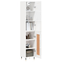 Credenza 34,5x34x180 cm in Legno Multistrato Bianco Lucido 3199091