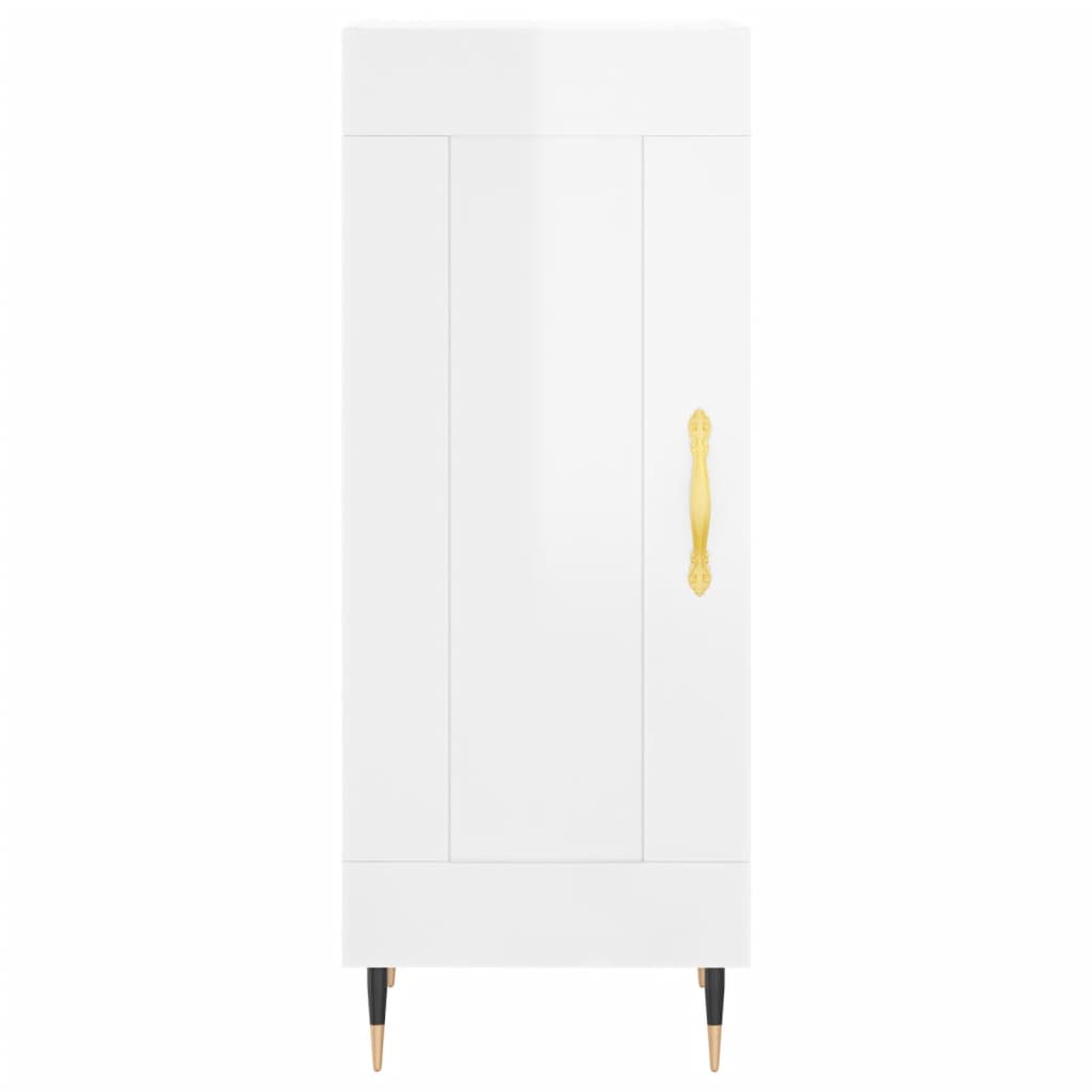 Credenza 34,5x34x180 cm in Legno Multistrato Bianco Lucido 3199091