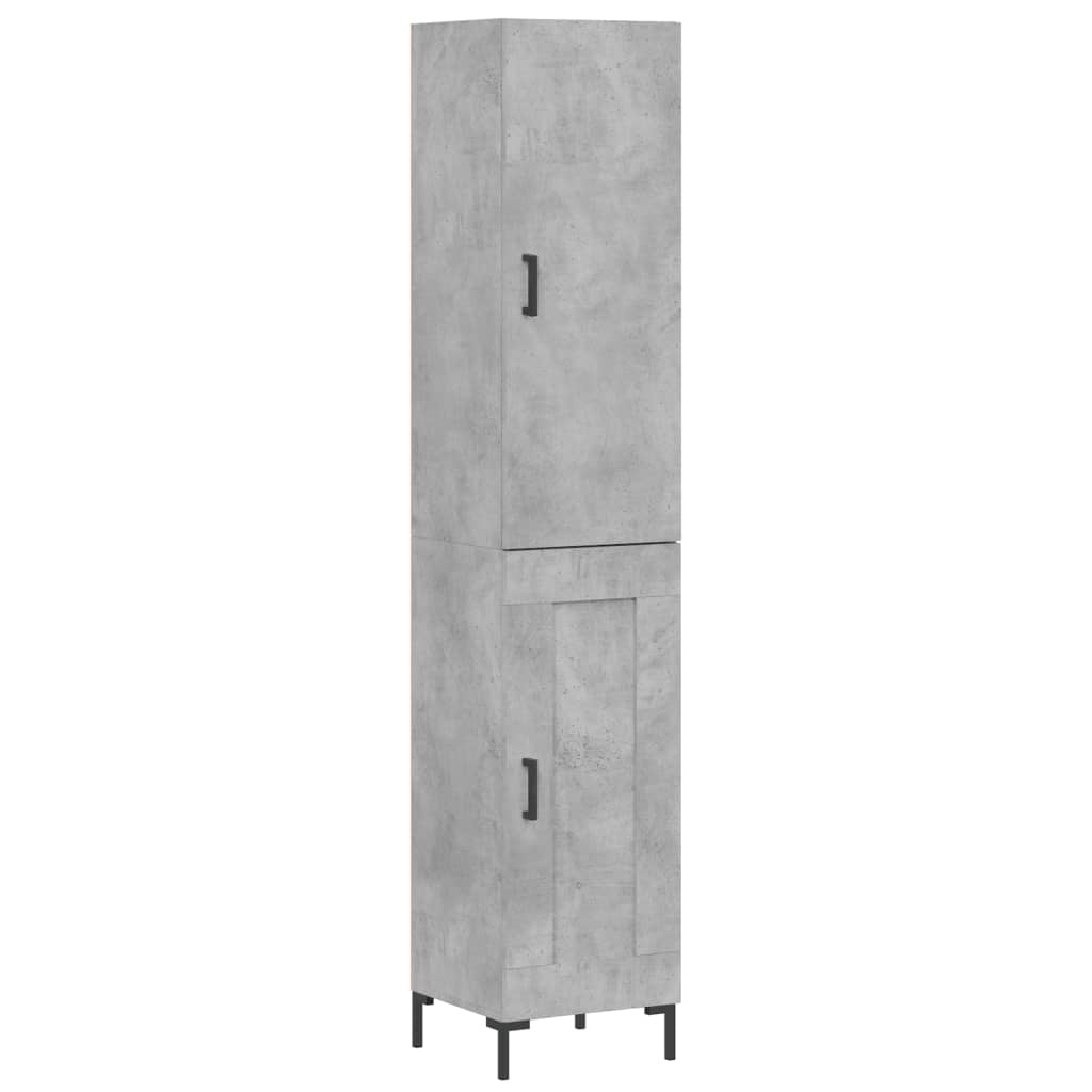 Credenza Grigio Cemento 34,5x34x180 cm in Legno Multistrato 3199109