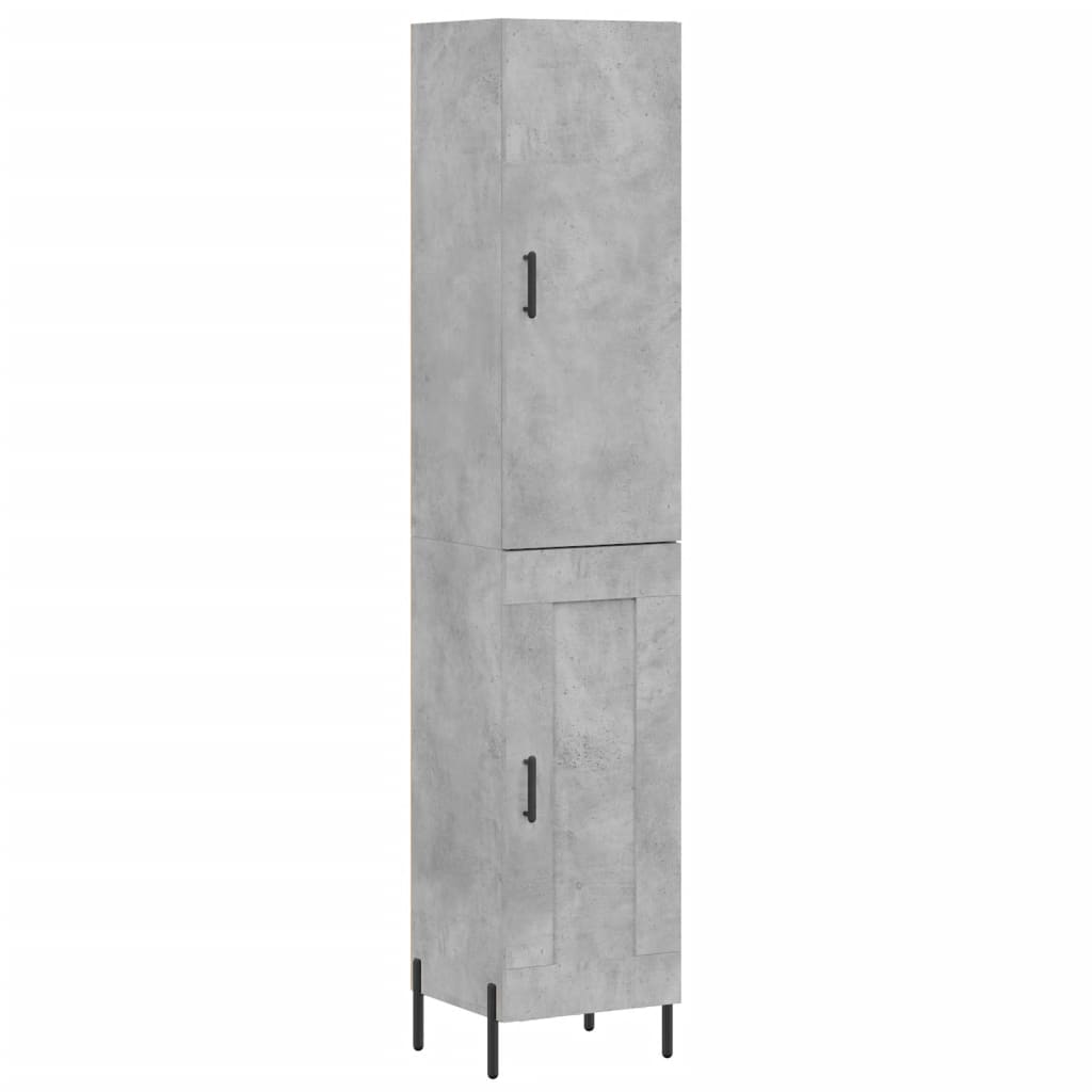 Credenza Grigio Cemento 34,5x34x180 cm in Legno Multistrato 3199117