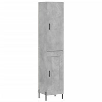 Credenza Grigio Cemento 34,5x34x180 cm in Legno Multistrato 3199117