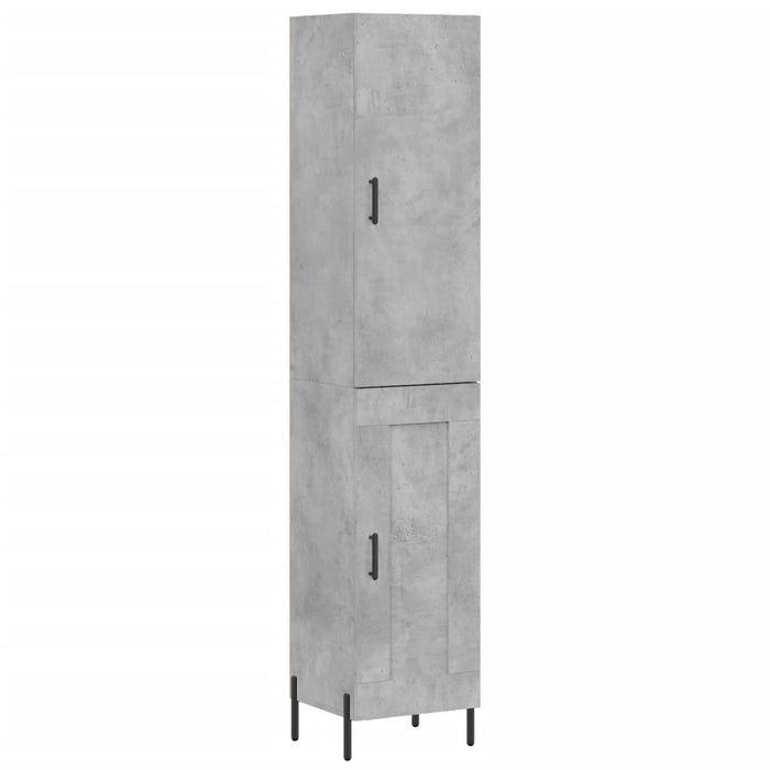 Credenza Grigio Cemento 34,5x34x180 cm in Legno Multistrato 3199117