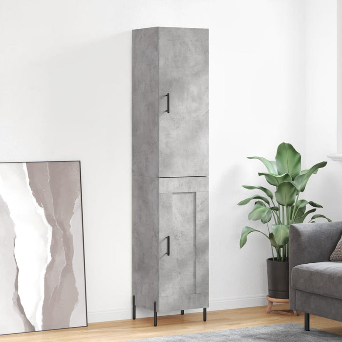 Credenza Grigio Cemento 34,5x34x180 cm in Legno Multistrato 3199117