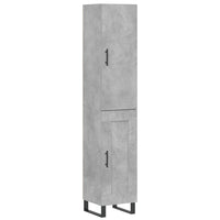 Credenza Grigio Cemento 34,5x34x180 cm in Legno Multistrato 3199133