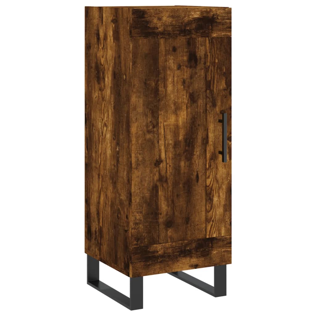 Credenza Rovere Fumo 34,5x34x180 cm in Legno Multistrato 3199134