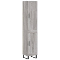 Credenza Grigio Sonoma 34,5x34x180 cm in Legno Multistrato 3199135