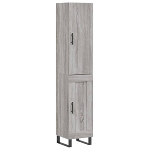 Credenza Grigio Sonoma 34,5x34x180 cm in Legno Multistrato 3199135