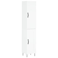 Credenza 34,5x34x180 cm in Legno Multistrato Bianco Lucido 3199139