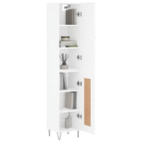 Credenza 34,5x34x180 cm in Legno Multistrato Bianco Lucido 3199139