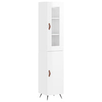 Credenza 34,5x34x180 cm in Legno Multistrato Bianco Lucido 3199147