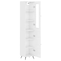 Credenza 34,5x34x180 cm in Legno Multistrato Bianco Lucido 3199147