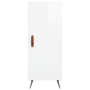 Credenza 34,5x34x180 cm in Legno Multistrato Bianco Lucido 3199147