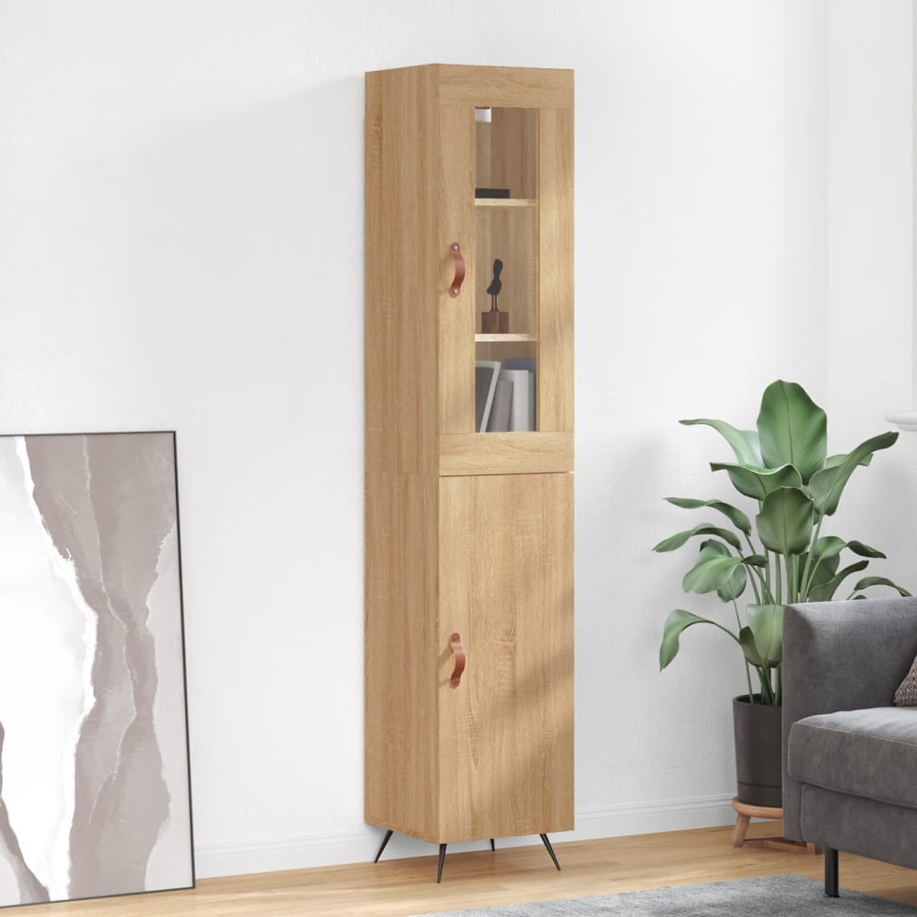 Credenza Rovere Sonoma 34,5x34x180 cm in Legno Multistrato 3199148